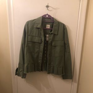 Gap Peplum Jacket (olive green)